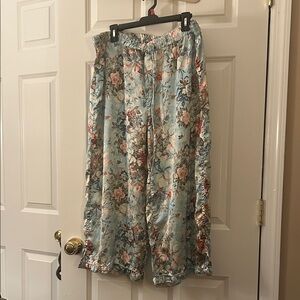 Signals (2X) 100% polyester rose PJ bottoms